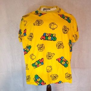 Official Authentic Super Mario  (Nintendo) Yellow Mens T-Shirt Size Medium